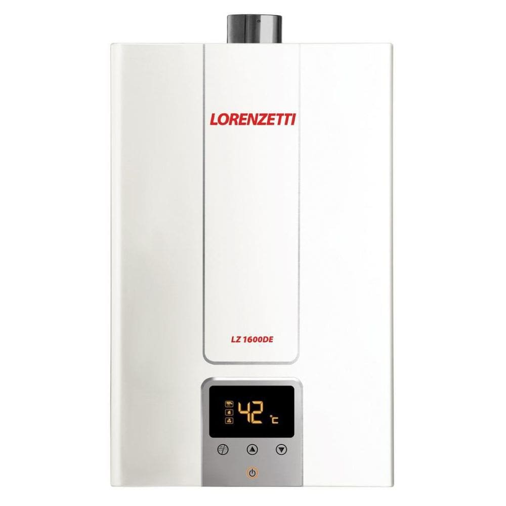 Aquecedor A Gás Glp Lorenzetti 15L Branco Digital Lz1600De