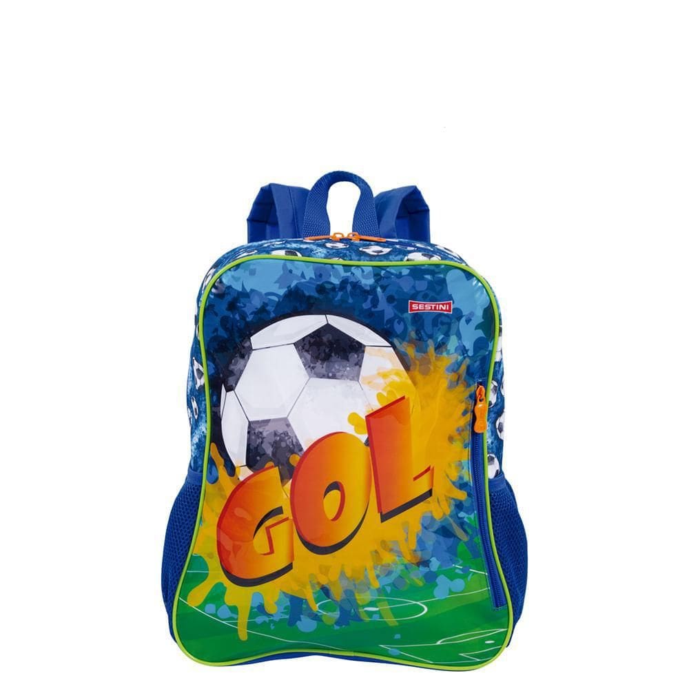 Mochila Grande Sestini 21M Futebol Colorida