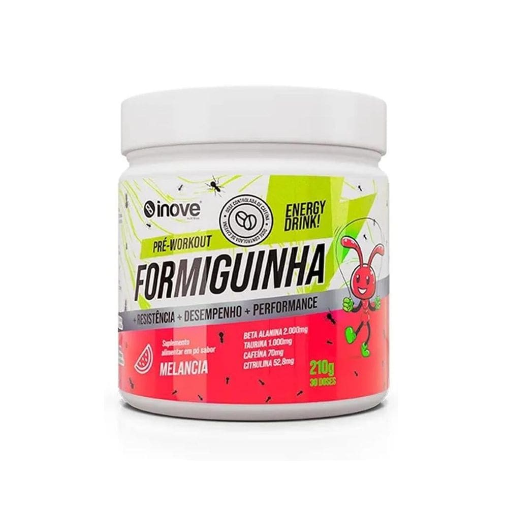Pré Treino Sabor Melancia Formiguinha 210G Inove Nutrition