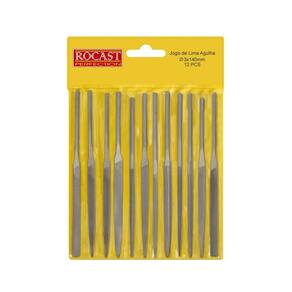 Jogo de Limas Agulha Rocast 140mm - 12 Peças
