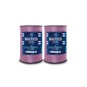 Kit 2 Fio Náutico Brilho Círculo - Cor 3754 - Unicórnio