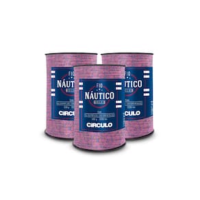 Kit 3 Fio Náutico Brilho Círculo - Cor 3754 - Unicórnio