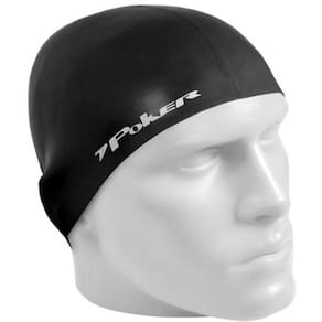 Touca Para Natação Silicone Preta