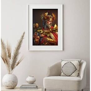 Quadro Decorativo Deus Do Vinho Dionísio - 60X48Cm