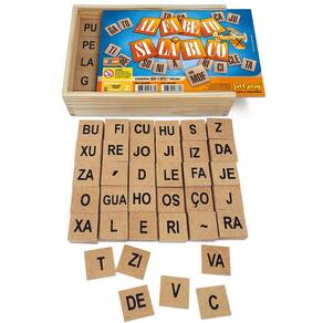 Letras de Madeira para Montar Palavras - 7+ anos