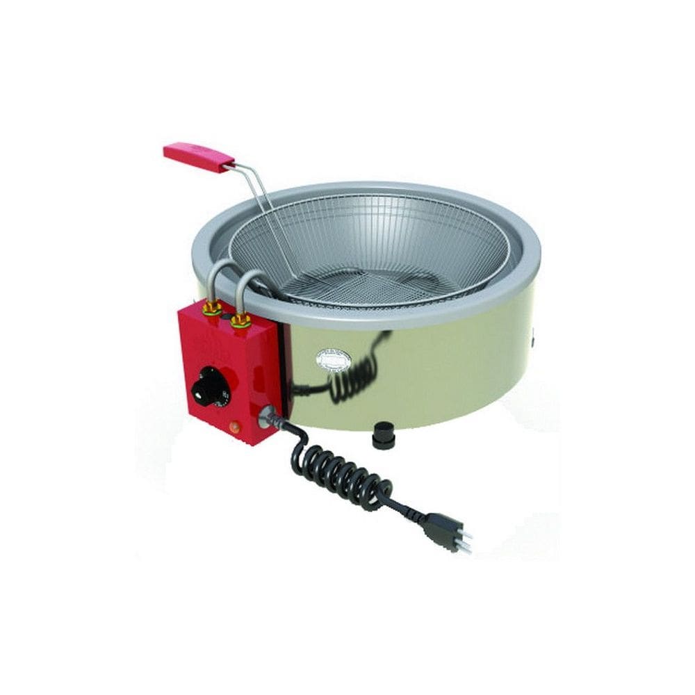 Fritador Elétrico Inox com Termostato - 400mm de Diâmetro