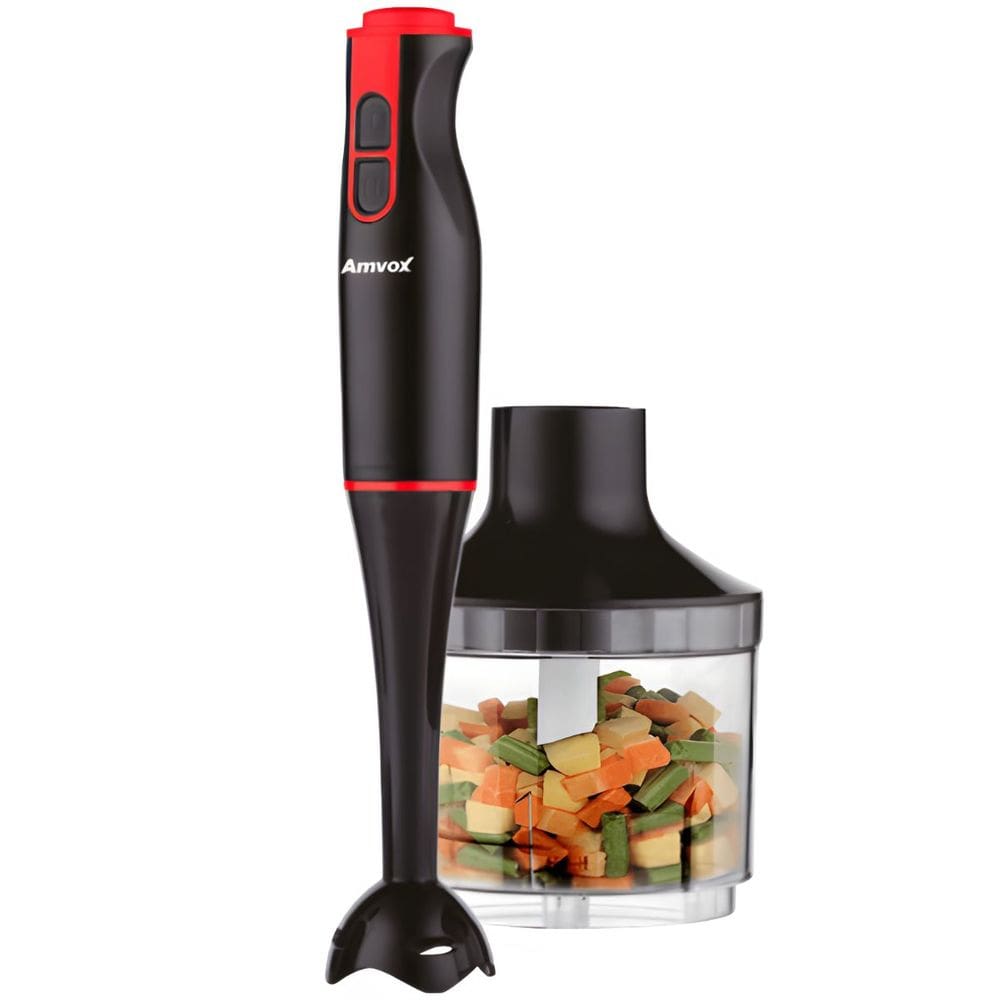 Mixer Triturador Processador Alimentos Elétrico Portátil 2 em 1 400W com Copo Amvox Apr 400