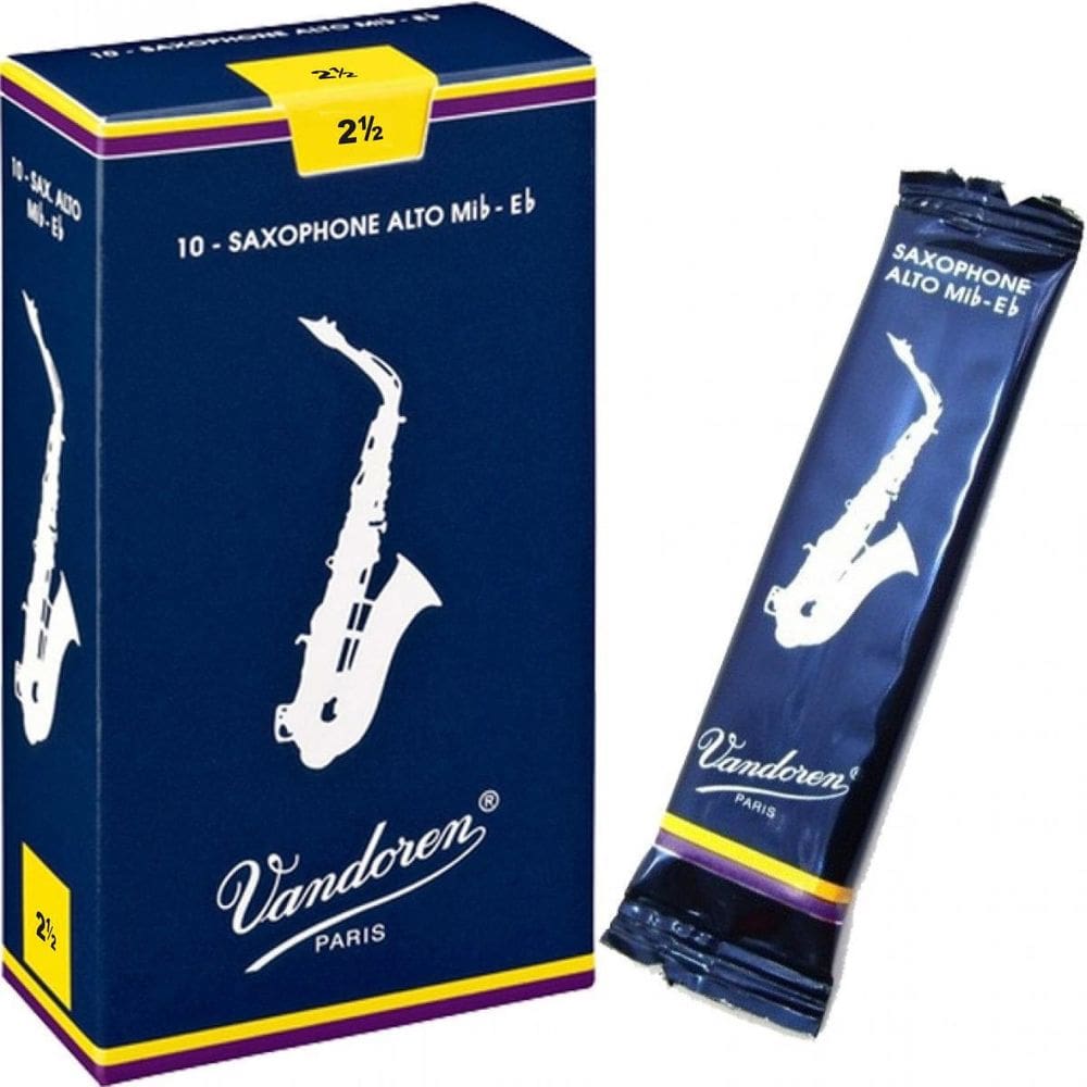 Palheta Saxofone Alto Vandoren Tradicional 2,5 Mib Eb