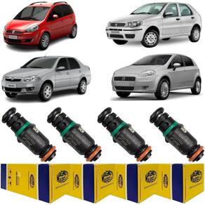 4 Bicos Injetor Idea Punto Palio Siena 1.6 16V Flex IPE018