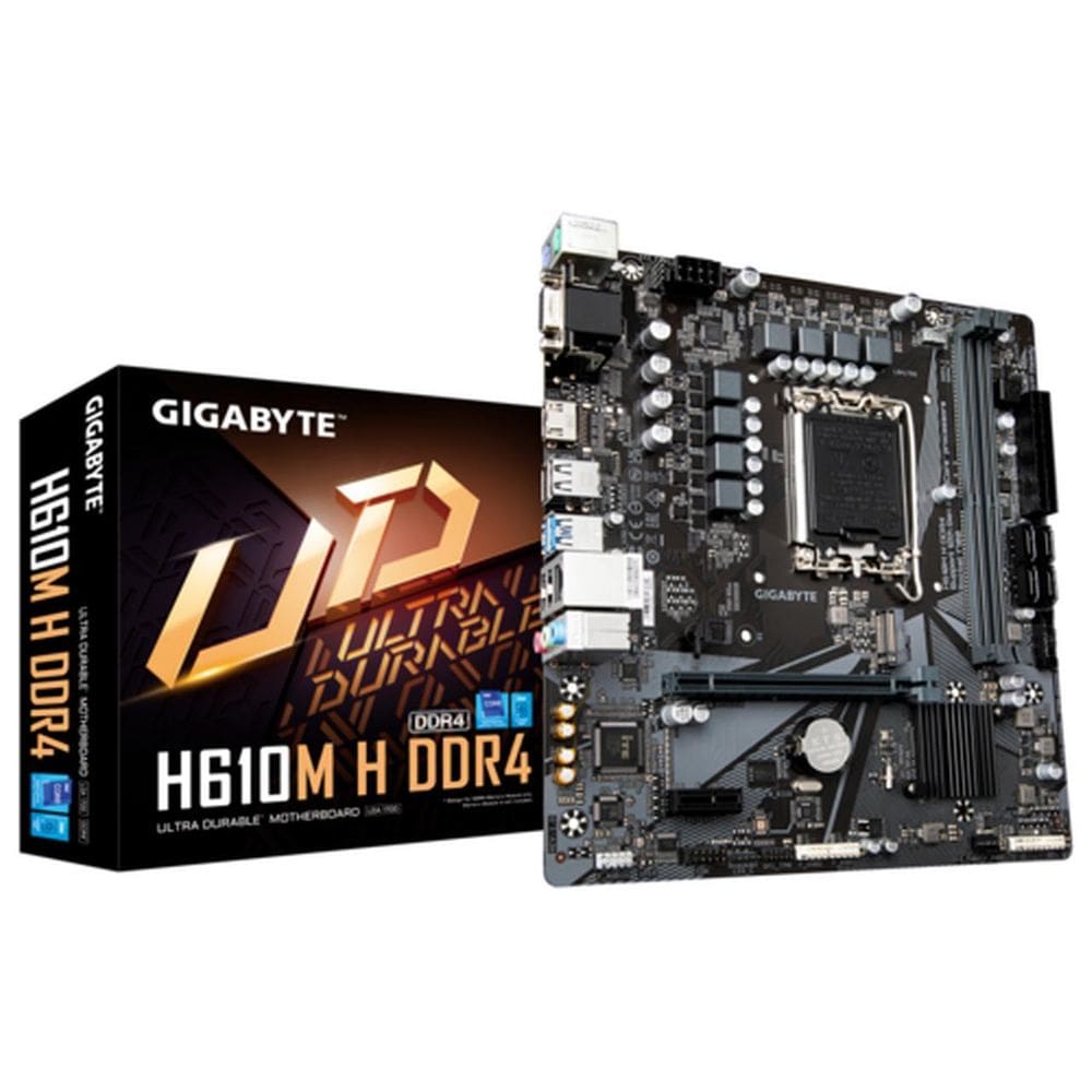 Placa Mãe Gigabyte H610M H Ddr4 Matx Lga 1700 12 Geração