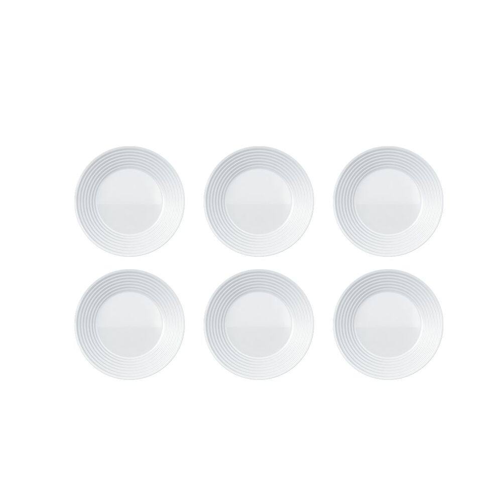 Jogo Prato Sopa Fundo Vidro Nadir Saturno - Kit 6 Unidades