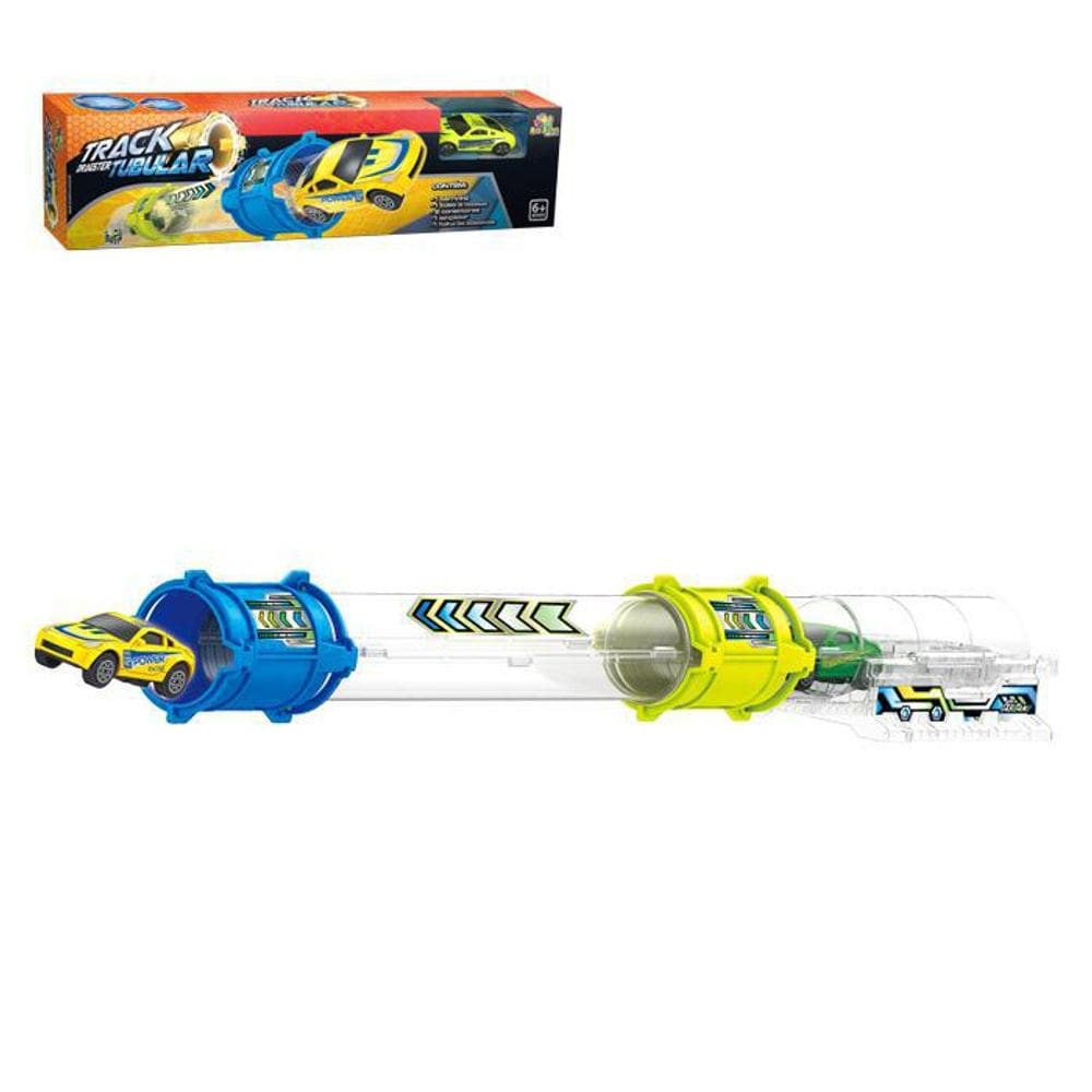 Pista Tubo 58,5cm C/Disparador - Brinquedo para Crianças