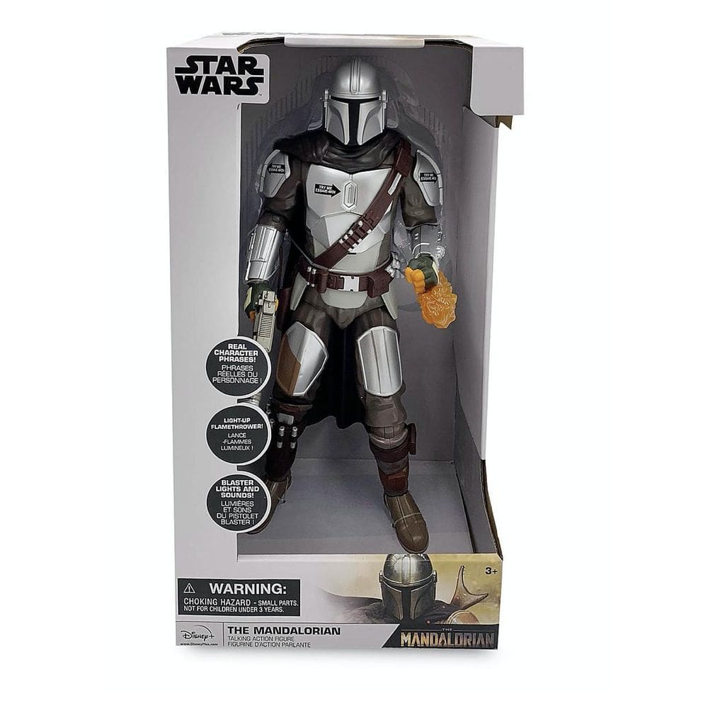 Boneco Mandalorian Articulado Com Luz E Sons