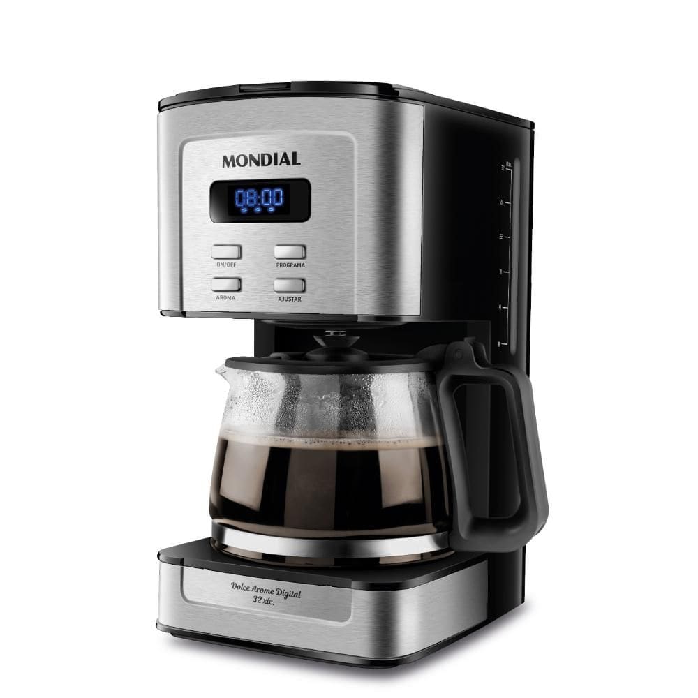 Cafeteira Elétrica Mondial Dolce Arome Digital C-44-32X-SDI 800W Preto/Inox 127V