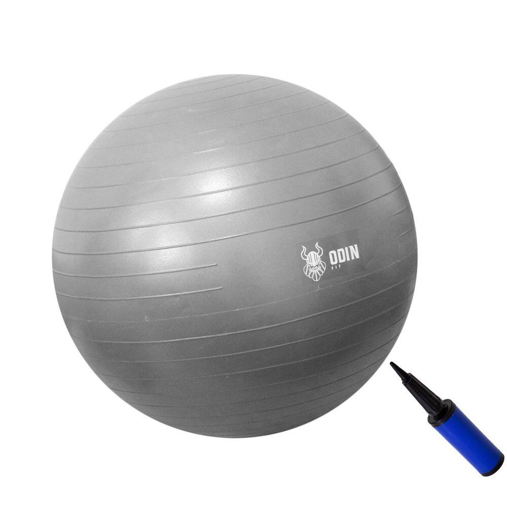 Bola Pilates Suiça Yoga Abdominal Gym Ball 65cm  Cinza