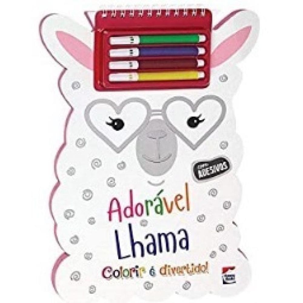 Livro Colorir E Divertido Adorável Lhama