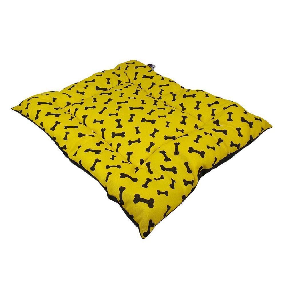 Cama Para Cachorro Patinhas Azul 55x79cm Grande