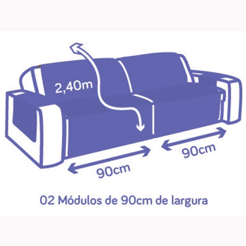 Protetor Sofá Retrátil 3 Lugares King Dupla Face 1,80M