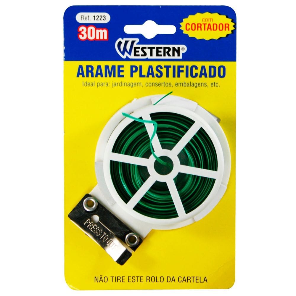 Arame Plastificado 30m Western 1223