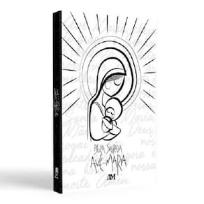 Livro Bíblia Sagrada Católica Capa Maria Menino Jesus