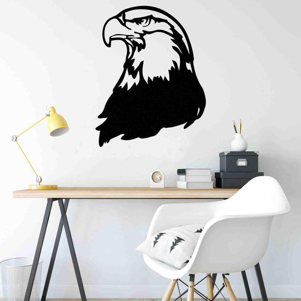 Quadro Decorativo Adorno Gavião 3Mm Vazado - Mdf