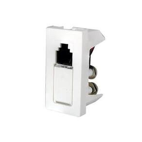 Módulo Entrada Rj11 4 Fios Telefone -Pial Plus + Branco