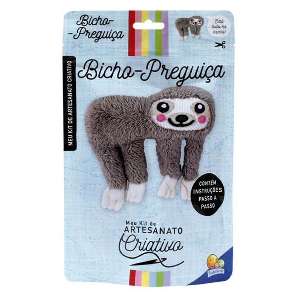 Livro Meu Kit De Artesanato Criativo: Bicho-Preguiça