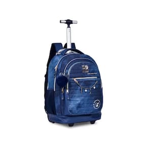 Mochila Carrinho Rebecca Bonbon RB24060 - Azul, 54x43x22 cm