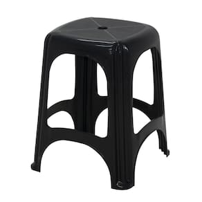 Kit 12 Banqueta Tramontina Niteroi Em Polipropileno Preto