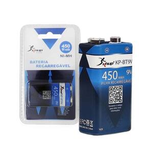 Pilha Recarregavel 9V 450Mah Knup