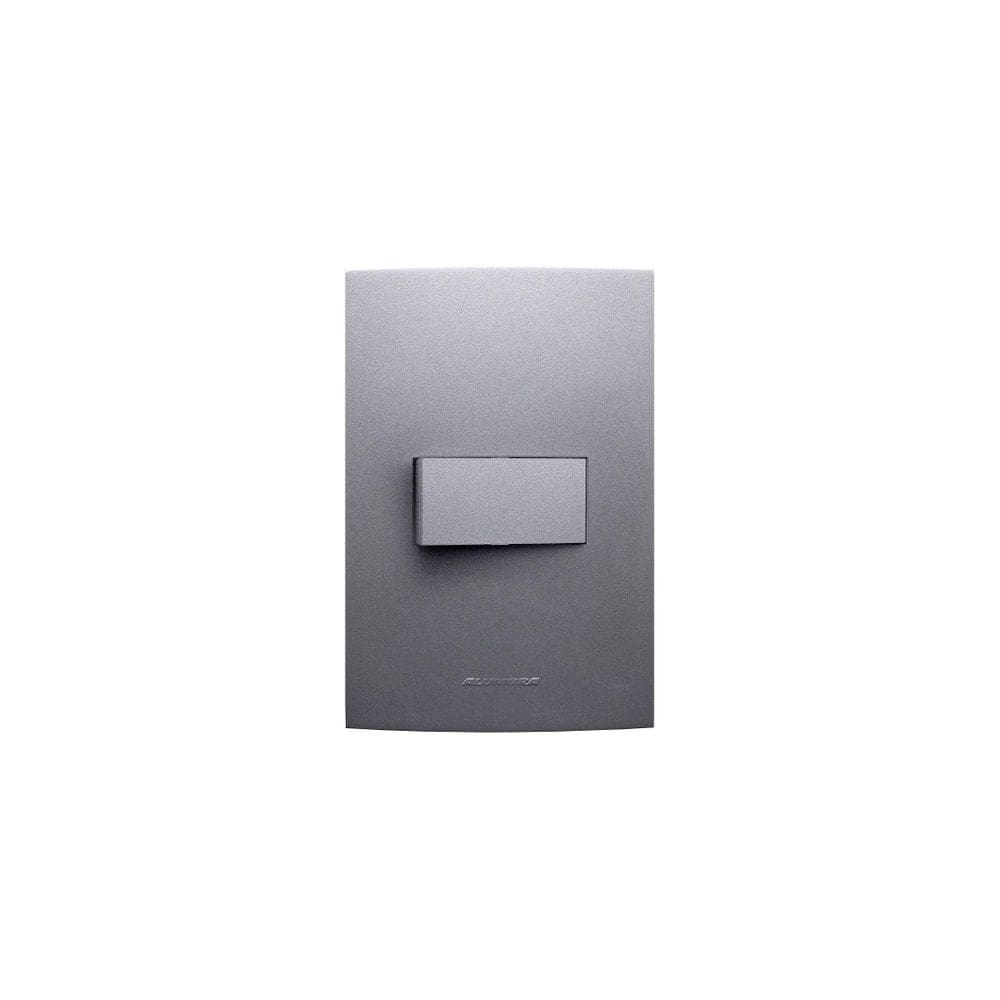Conjunto 1 Interruptor Simples 4X2 Grafite 85485 Alumbra