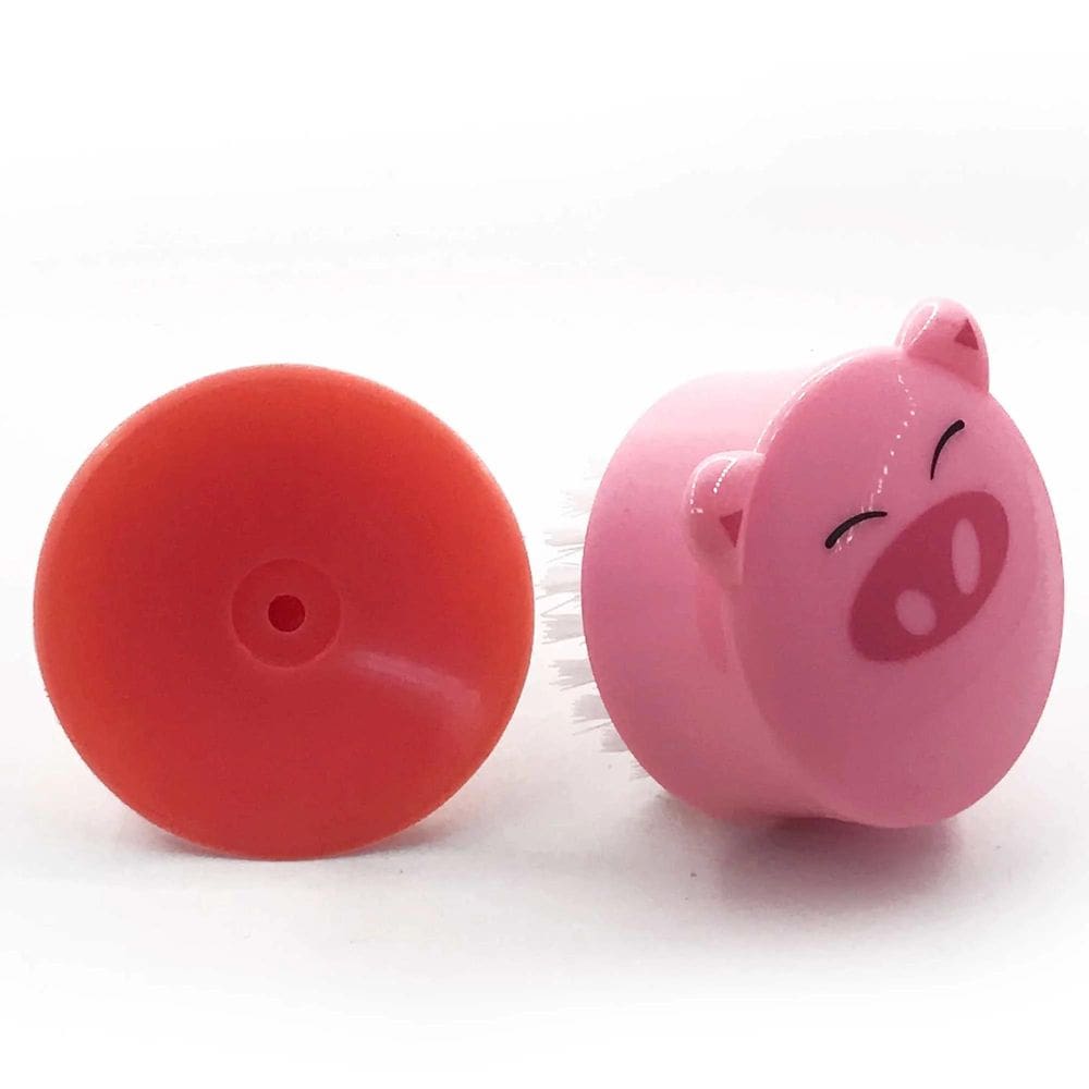 Escova para Unhas com Ventosa Porco  02 unidades 