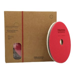 Boina De Polimento Lã Natural Com Amortecedor 133 Mm X 10 Mm