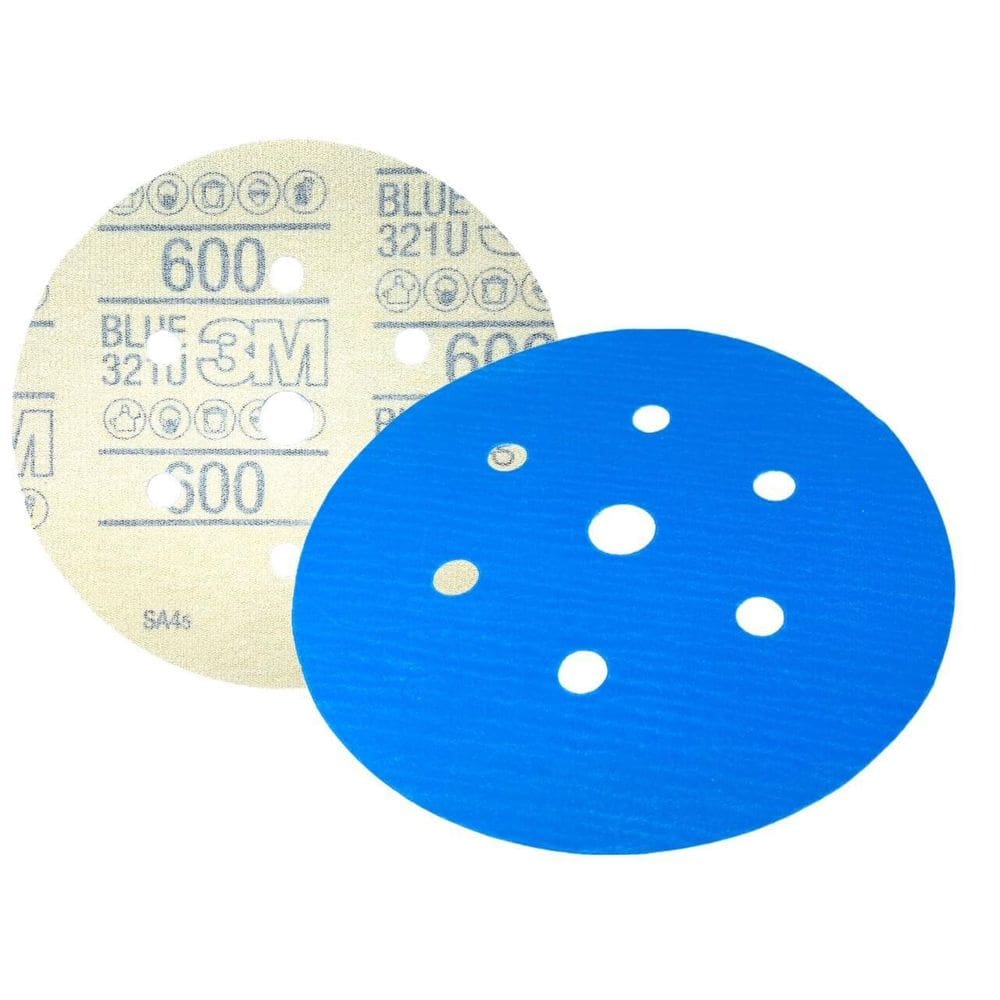 Disco Abrasivo 3M Hookit Blue 600 152Mm 7 Furos - Unidade