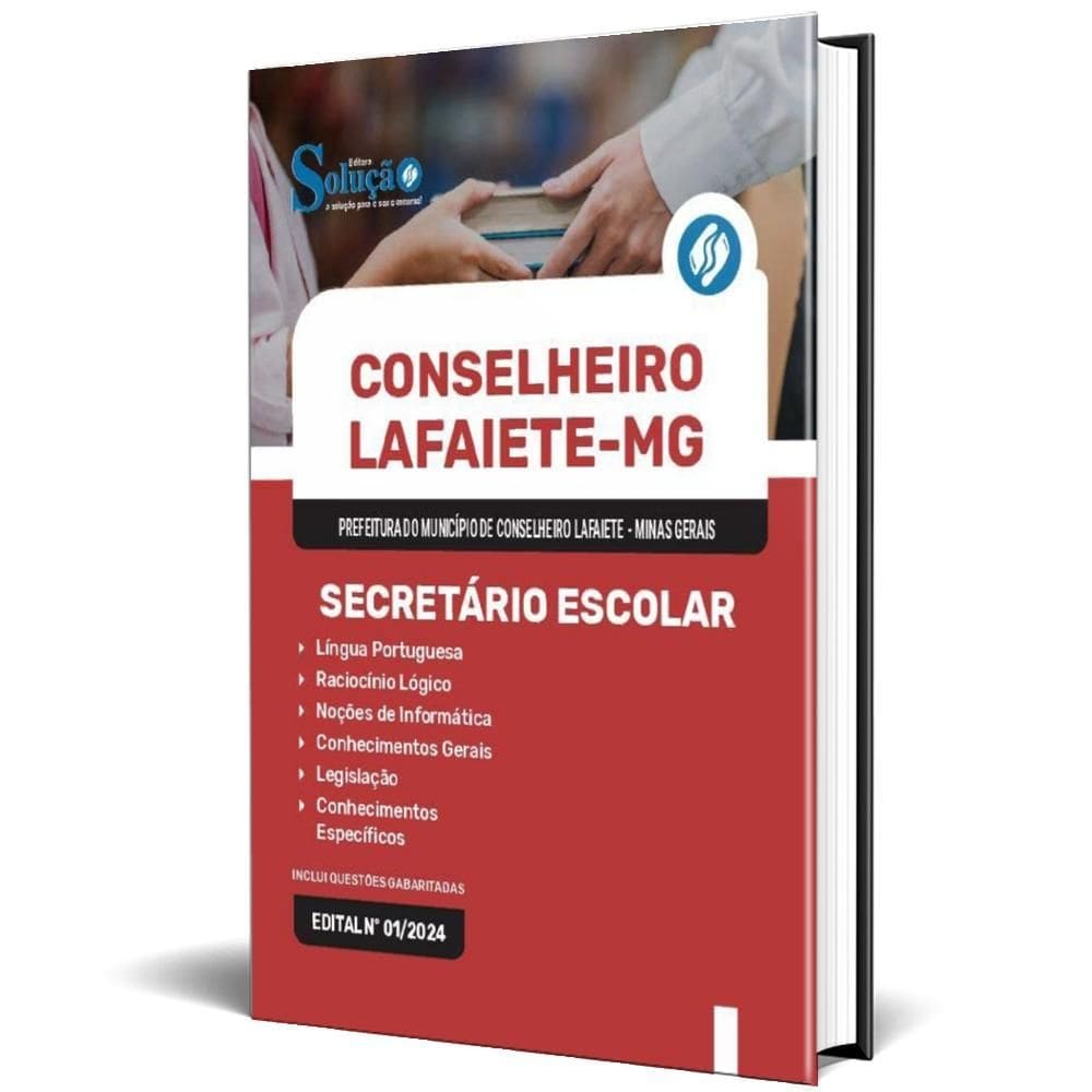 Apostila Prefeitura Conselheiro Lafaiete Mg 2024 Secretário