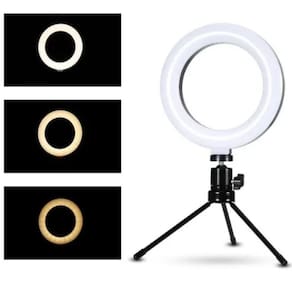 Ring Light 6 Polegadas USB 18W | Ajuste Intensidade/Cor