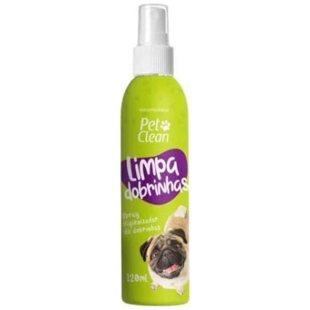 Limpa Dobrinhas Cachorro Cão Gato Pet Clean 120Ml