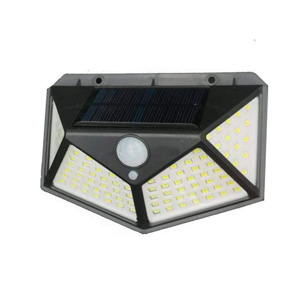 Luminária Solar 100 LEDs Sensor Movimento 10W