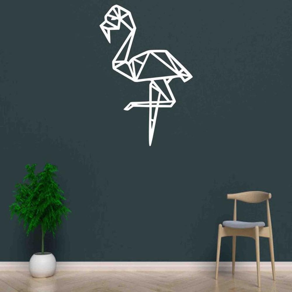 Quadro Decorativo Adorno Garça 3Mm Vazado - Mdf