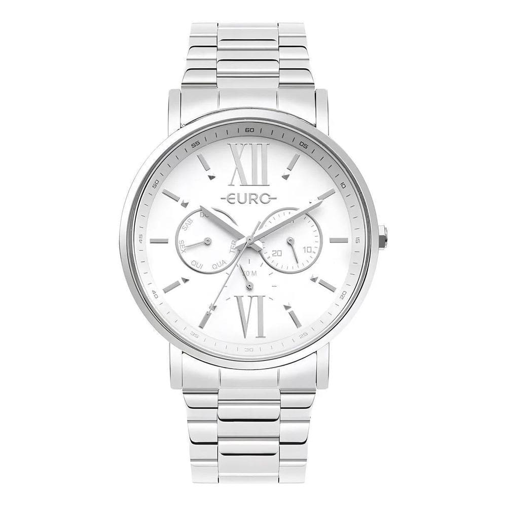 Relógio Euro Feminino Multiglow Prata - Eu6P29Aiu/4K