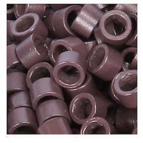 Micro Link Anéis Sem Silicone Megahair Castanho Claro 500Und