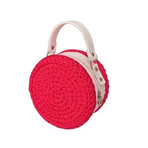 Bolsa Infantil Em Crochê - Redonda Artesanal - Kits For Kids