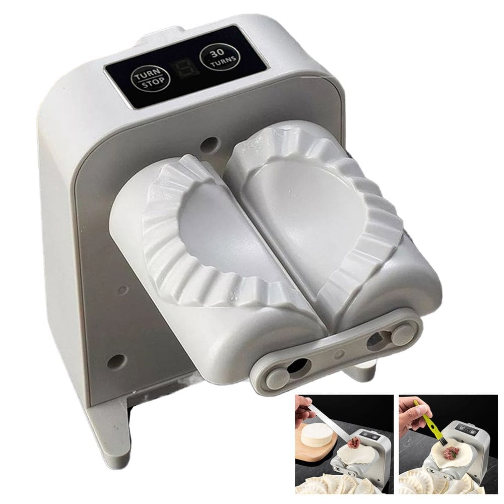 Maquina de Fechar Pastel Gyoza Automatico USB Bateria Recarregavel Ravioli Bolinho Massa Culinaria