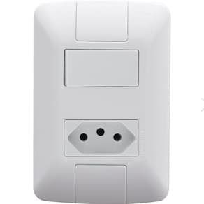 Conjunto Interruptor 6A E Tomada 4X2 2P+T 20A 250V Aria