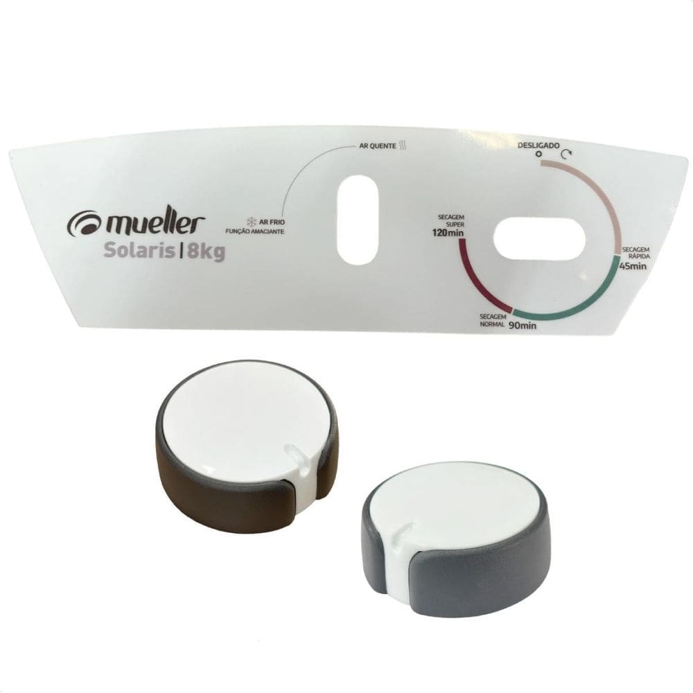Kit 2 Botões + Painel Adesivo Secadora Mueller Solaris