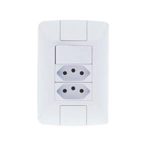 Interruptor Simples 6A + 2 Tomada 2P+T 20A - Tramontina