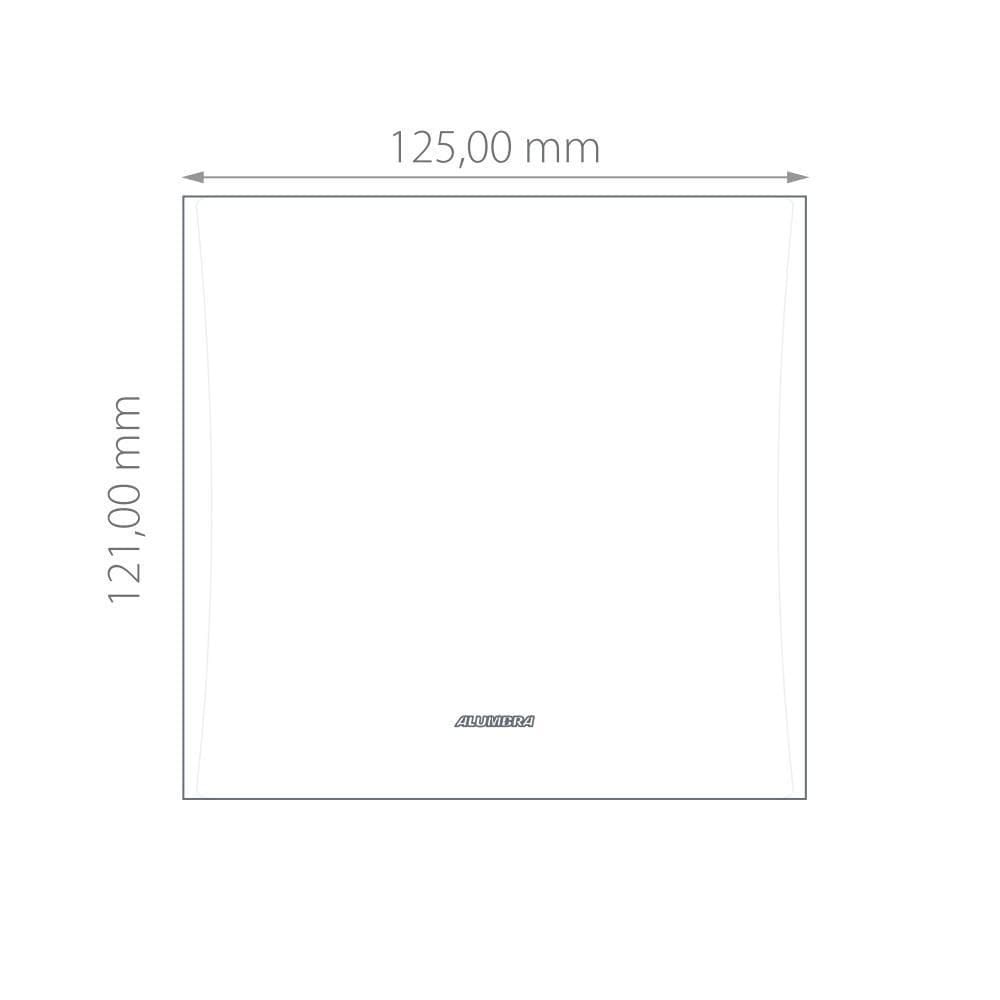 Placa 4X4 6 Módulos Inova Pro Class Blackpiano 85532 Alumbra