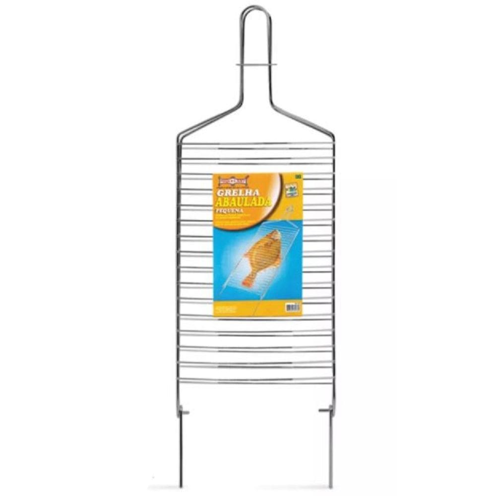 Grelha Dupla Abaulada 63 cm Ideal Carne Peixe Frango - 14099