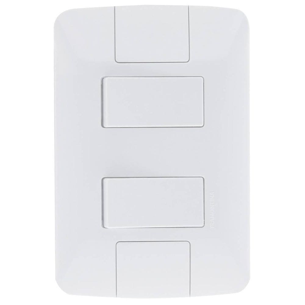 Interruptor Simples Tramontina Aria 4X2 Branco Brilho