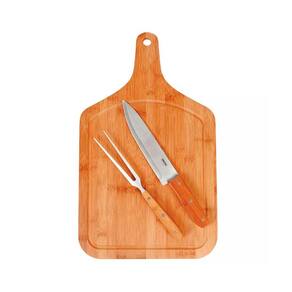 Conjunto Churrasco Tábua 30x50cm Garfo Faca Mor